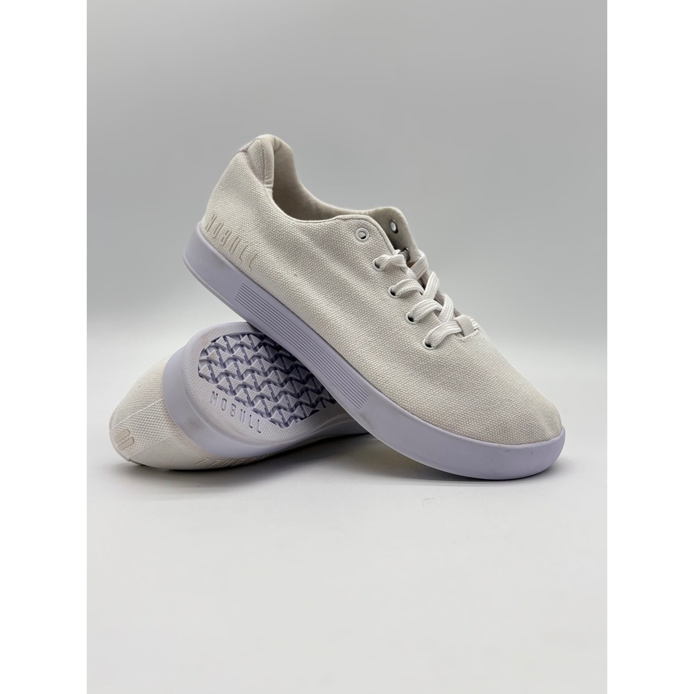 NOBULL Canvas Trainer White‎ Low Top Training Shoes Womens 8